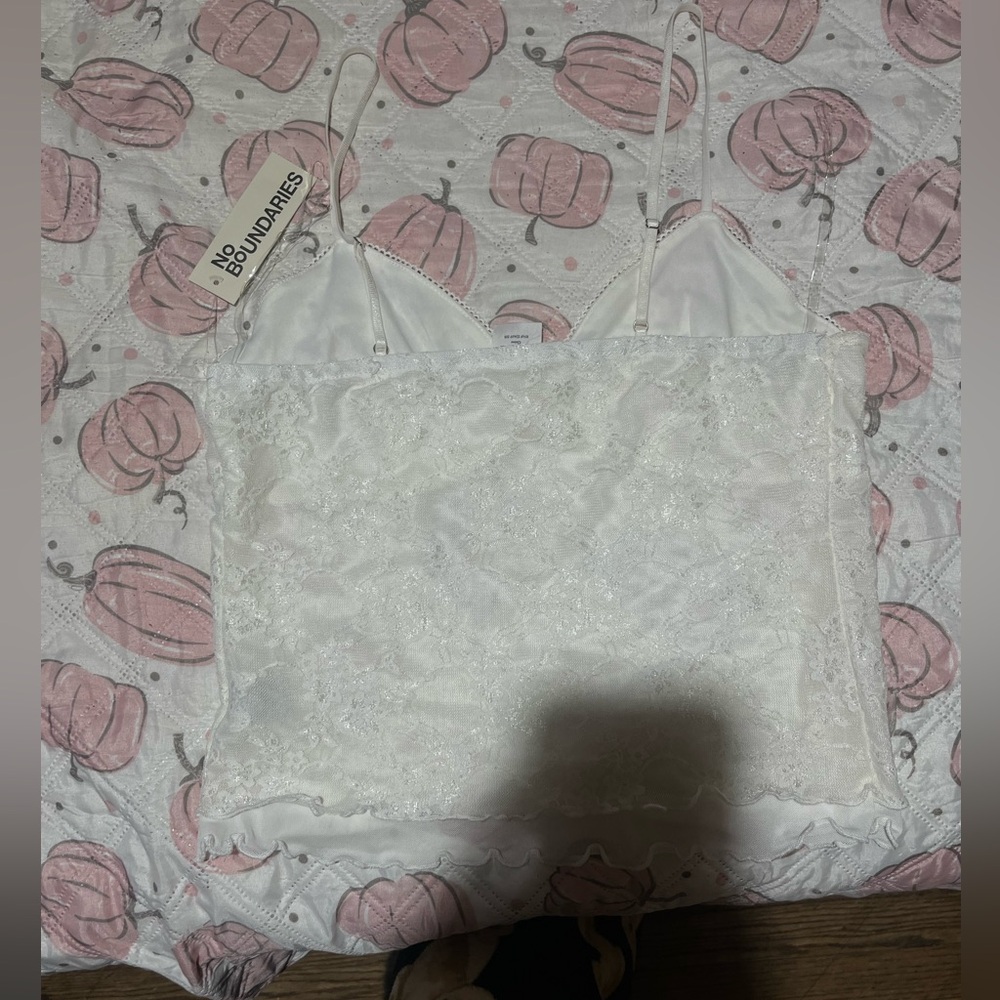 No Boundaries White Lace Camisole